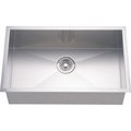 Dawn Kitchen & Bath 28 in Undermount Square Single Bowl 18 Gauge DSQ2816